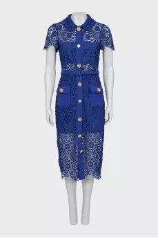 Lace dress with crystals