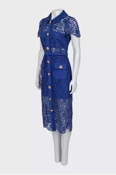 Lace dress with crystals