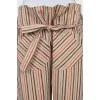 Striped culottes with belt