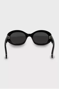 Oval sunglasses with logo