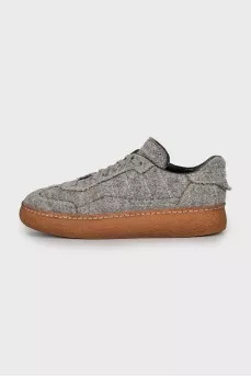 Grey wool sneakers