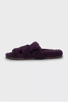 Chypre Faux Fur Slides