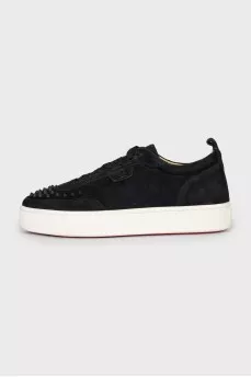 Men's sneakers with metal decor