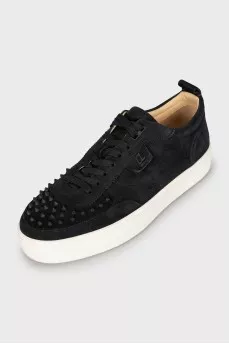 Men's sneakers with metal decor