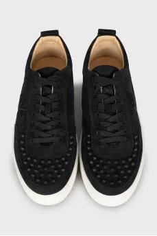 Men's sneakers with metal decor