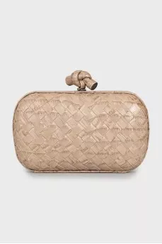 Кожаный клатч Knot