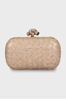 Кожаный клатч Knot