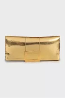 Клатч из золотистой кожи