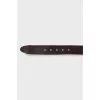 Brown leather belt