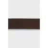 Brown leather belt