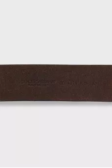 Brown leather belt