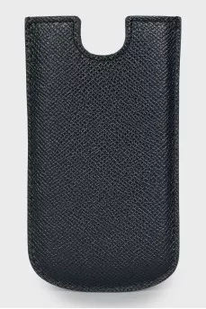 Blue leather case