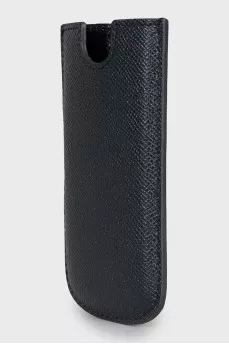 Blue leather case