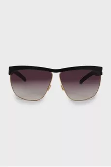 Sunglasses with metal temples