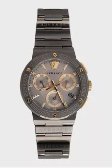 Men's watch with logo on dial
