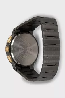 Men's watch with logo on dial