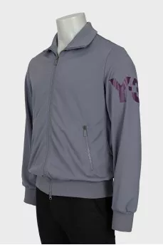 Men's Gray Zip-Up Jacket