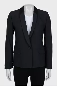 Woolen button down jacket