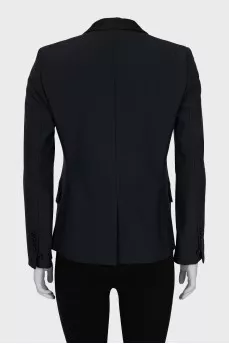 Woolen button down jacket