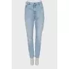 Mid-rise jeans in light blue