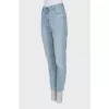 Mid-rise jeans in light blue