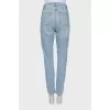 Mid-rise jeans in light blue