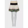 Skirt decorated with embroidery