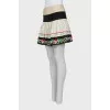 Skirt decorated with embroidery