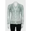 Knitted cardigan with a tank top