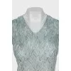 Knitted cardigan with a tank top