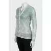Knitted cardigan with a tank top