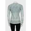 Knitted cardigan with a tank top