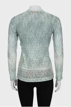Knitted cardigan with a tank top