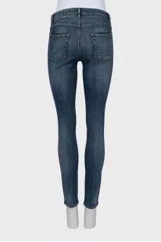 Джинсы skinny fit с вышивкой