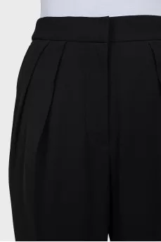 Trousers with contrasting waistband