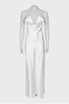White maxi dress
