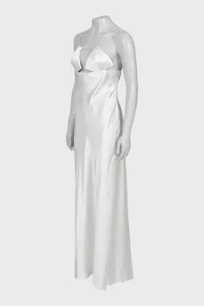 White maxi dress