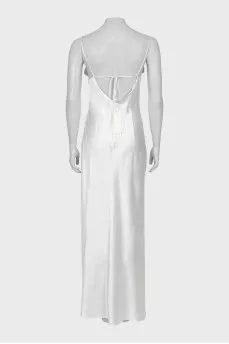 White maxi dress