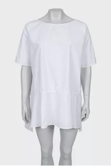 White T-shirt with frill
