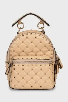 Rockstud Spike Leather Backpack