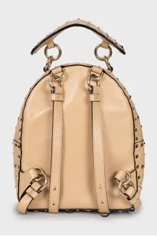 Rockstud Spike Leather Backpack