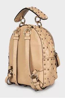 Rockstud Spike Leather Backpack