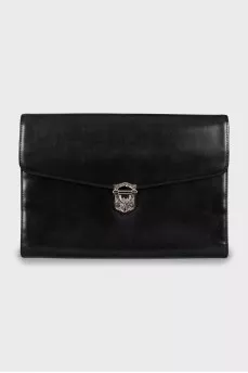 Men's leather clutch