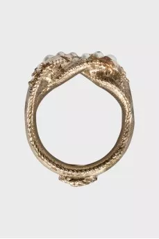 Ring decorated with beads