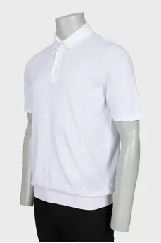 Men's T-shirt with buttons and embroidery