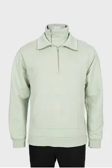 Men's double collar sweater