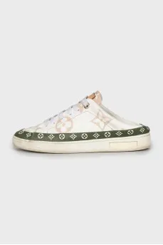 Open back sneakers