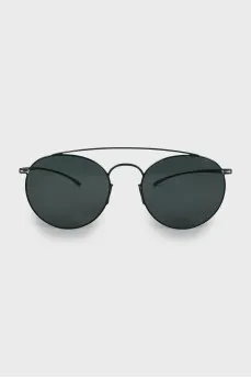 Green narrow frame sunglasses