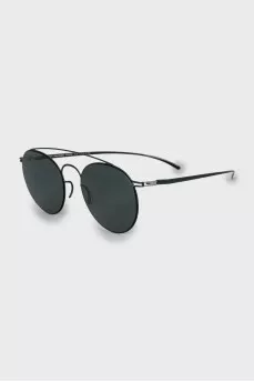 Green narrow frame sunglasses