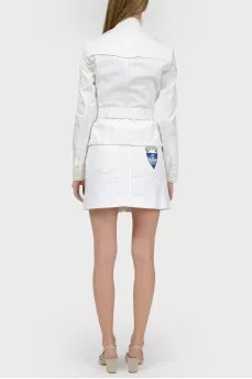 Jeans suit with embroidery